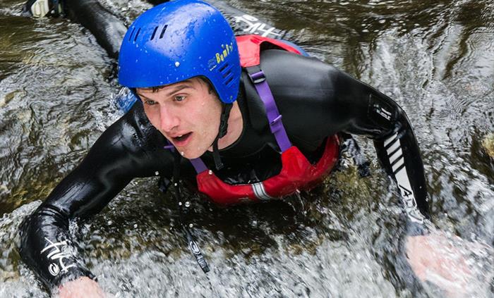Canyoning experience activity in South Wales
